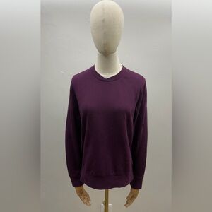 Laura Scott Plum Purple Crewneck Sweatshirt Women’s S/C Cotton Blend
